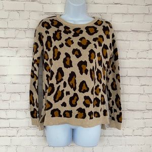 H&M pullover leopard print size XS